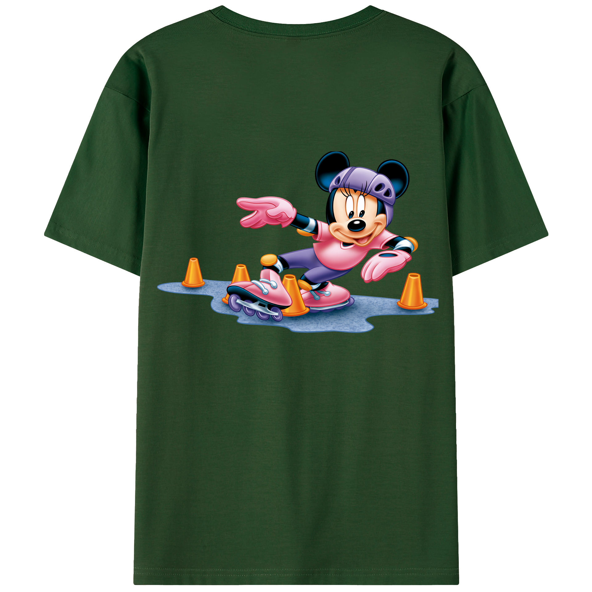 （画像用） ミッキーマウス Mickey Mouse 綿100％半袖Tシャツ（背面プリント）